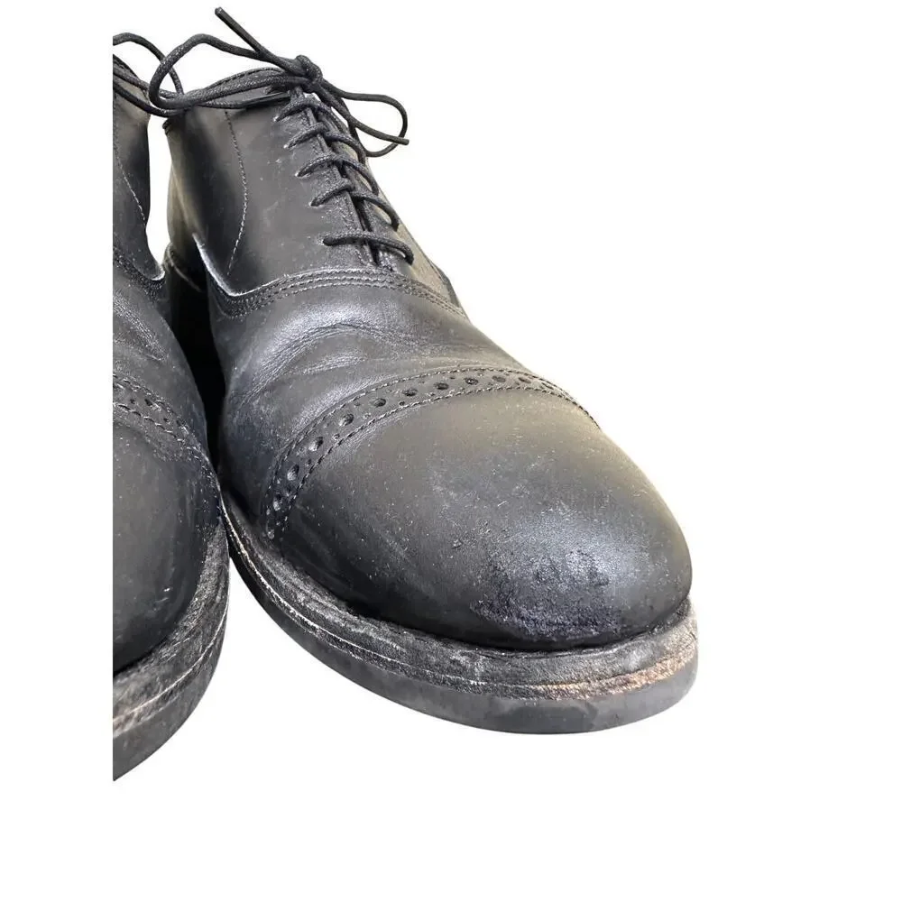Allen Edmonds US 10 Black Park Avenue Cap Toe Oxford Dress Shoes Office Business